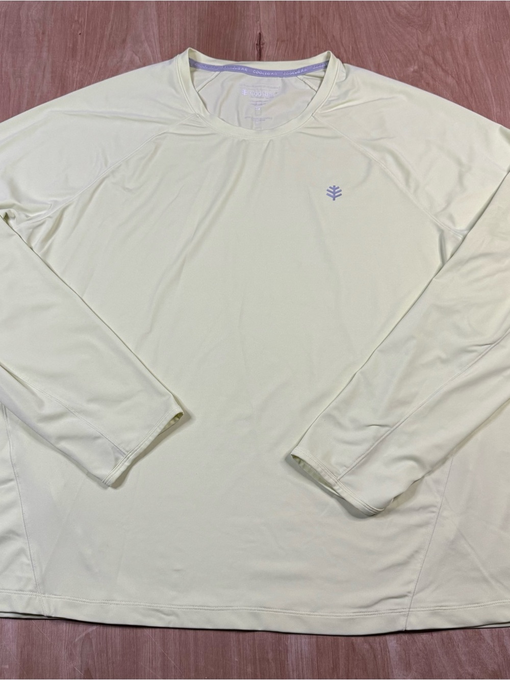 Coolibar Men's Long-Sleeve Sun Protective Shirt in Pale Yellow